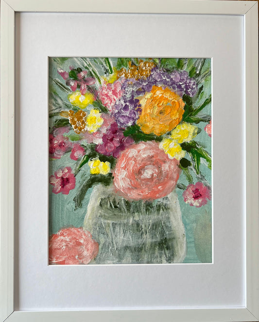 Dreaming Of Flowers Original Floral Painting
